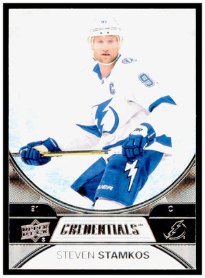 2021-22 Upper Deck Credentials Steven Stamkos Card Tampa Bay Lightning #16