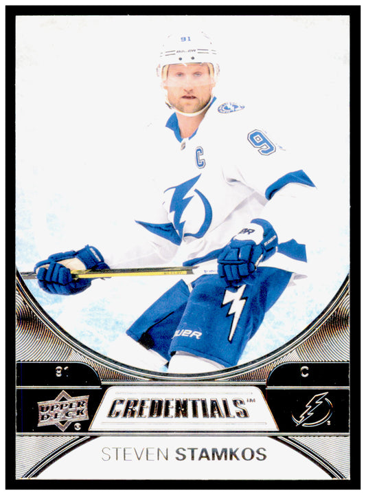 2021-22 Upper Deck Credentials Steven Stamkos Card Tampa Bay Lightning #16