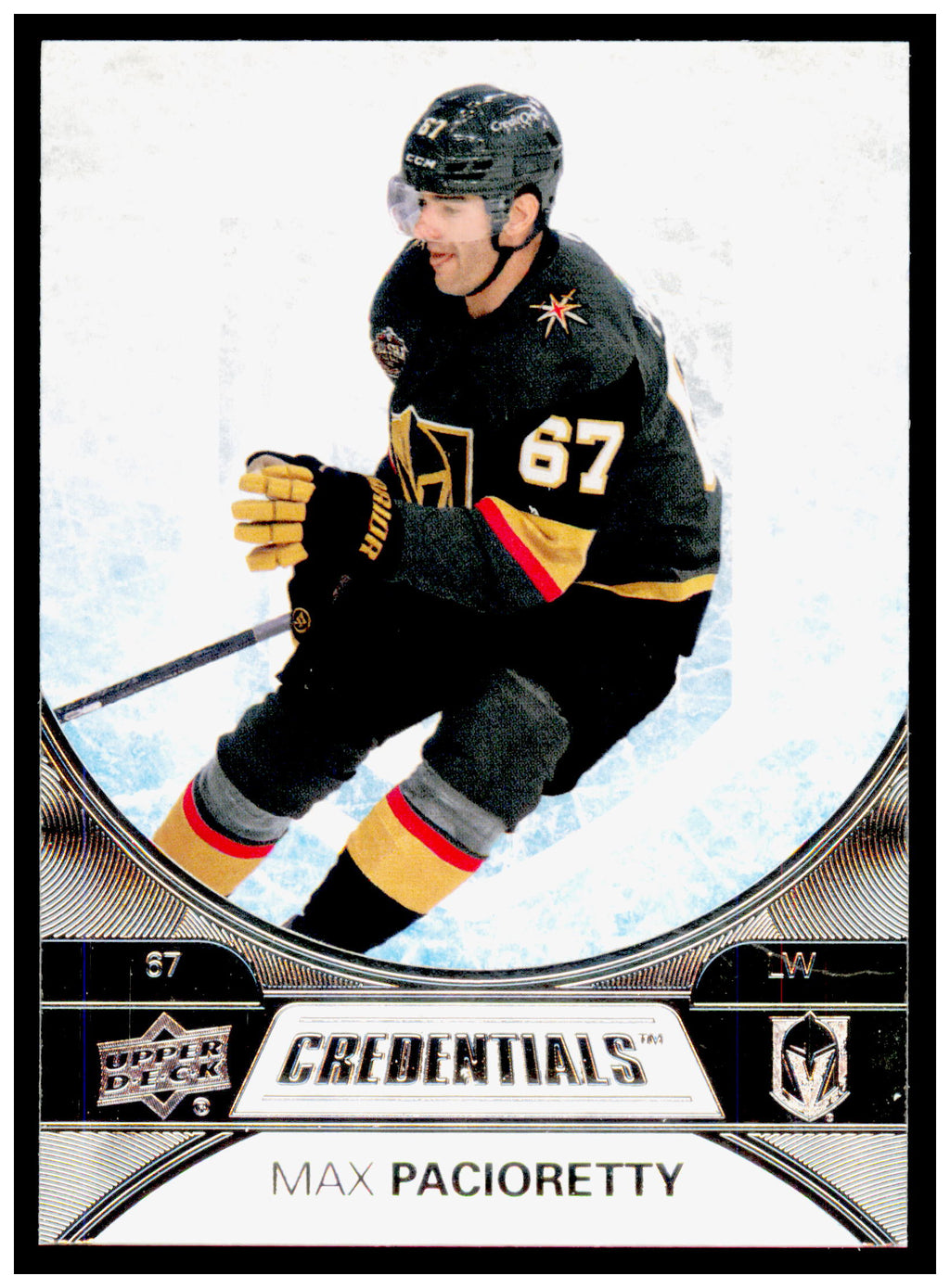 2021-22 Upper Deck Credentials Max Pacioretty Card Vegas Golden Knights #11