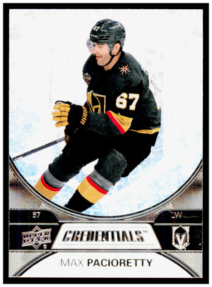 2021-22 Upper Deck Credentials Max Pacioretty Card Vegas Golden Knights #11