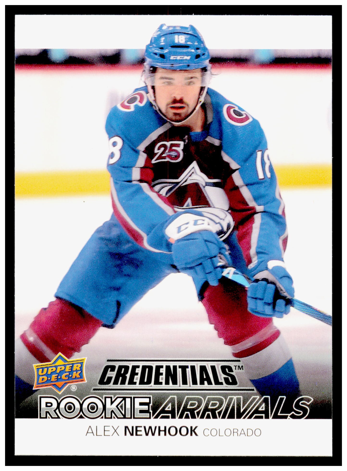 2021-22 Upper Deck Credentials Alex Newhook Card Rookie Arrivals   #RA-9