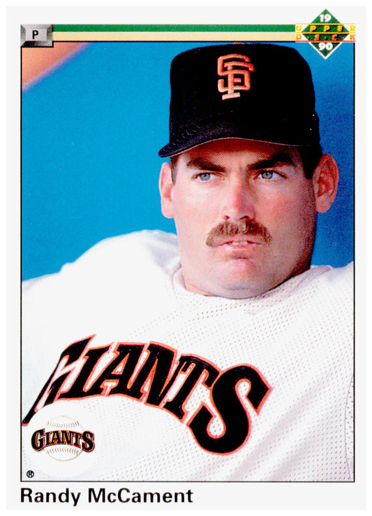 1990 Upper Deck Randy McCament Card RC San Francisco Giants #657