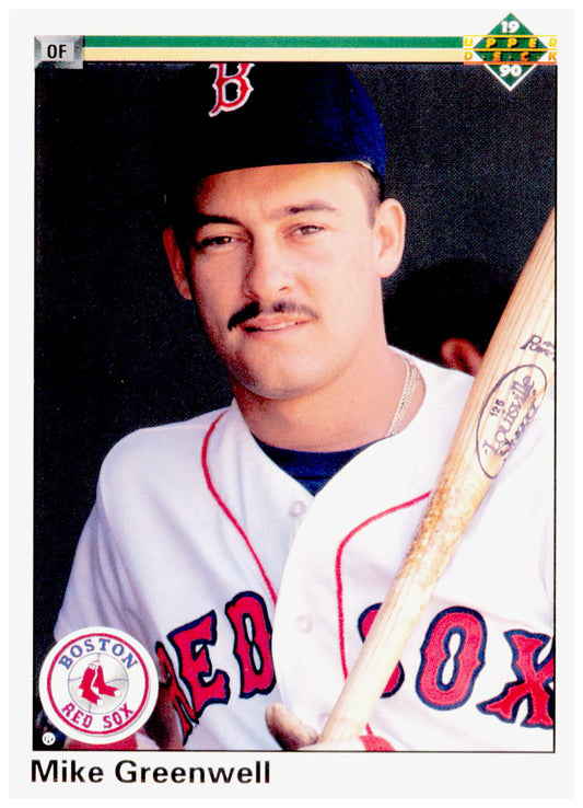 1990 Upper Deck Mike Greenwell Card Boston Red Sox #354