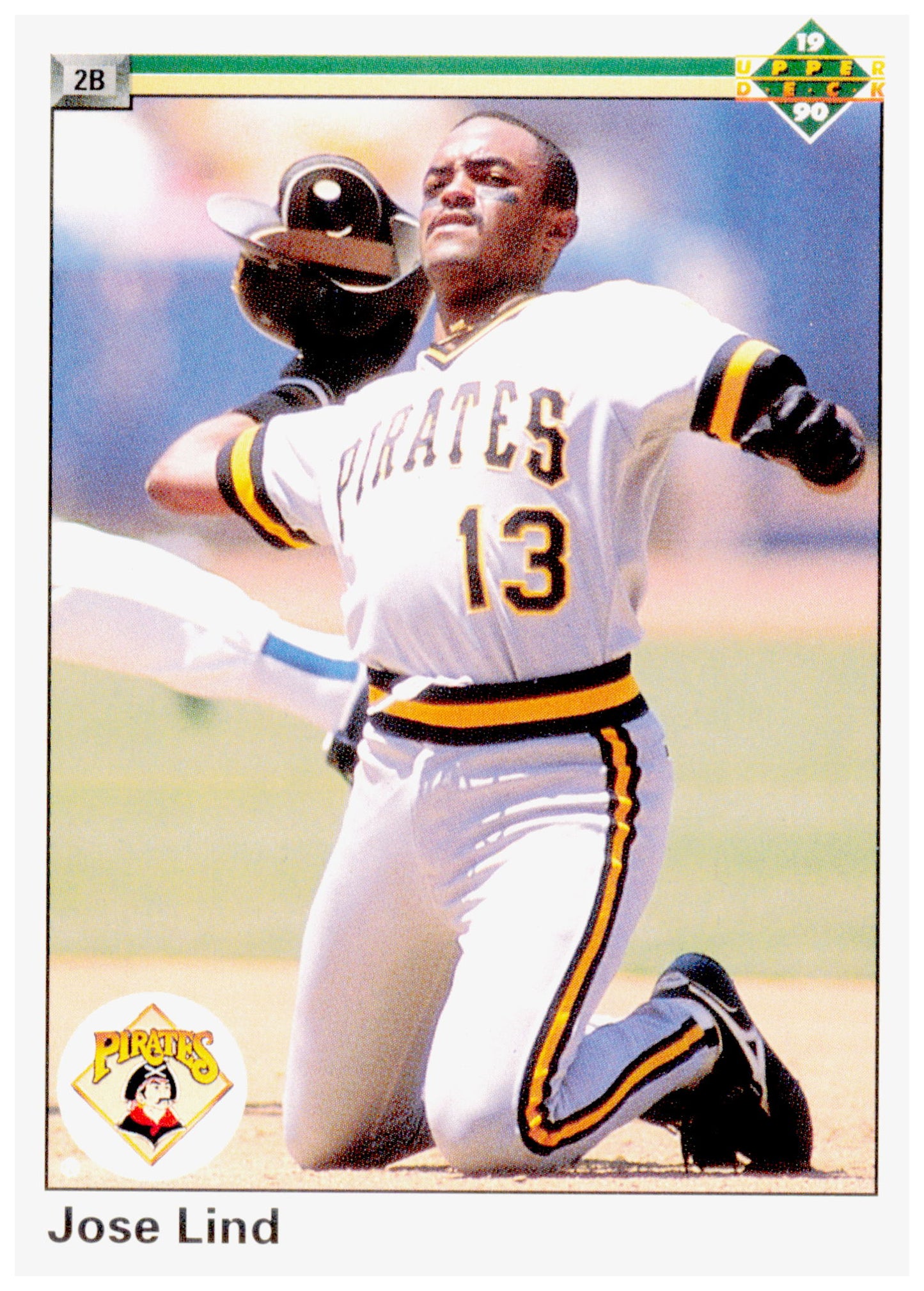 1990 Upper Deck Jose Lind Card Pittsburgh Pirates #424