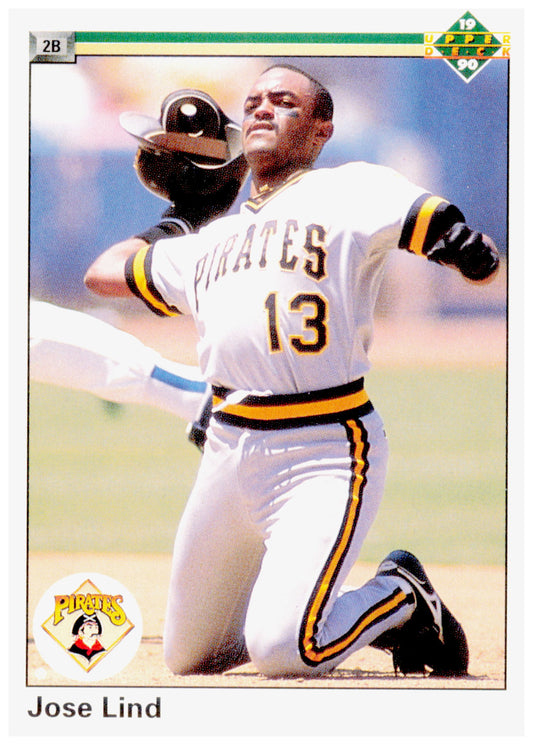 1990 Upper Deck Jose Lind Card Pittsburgh Pirates #424