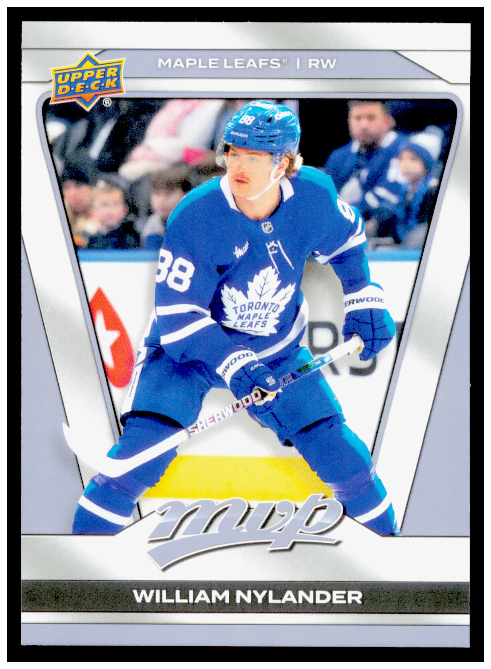 2025-26 Upper Deck MVP William Nylander Card Toronto Maple Leafs #22