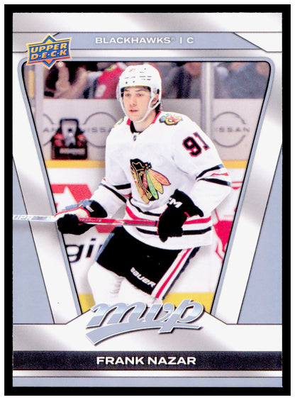 2025-26 Upper Deck MVP Frank Nazar Card Chicago Blackhawks #169