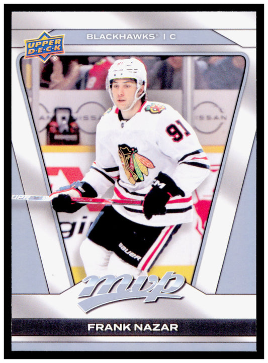 2025-26 Upper Deck MVP Frank Nazar Card Chicago Blackhawks #169
