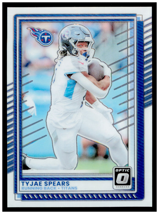 2025 Donruss Optic Tyjae Spears Card Tennessee Titans #172