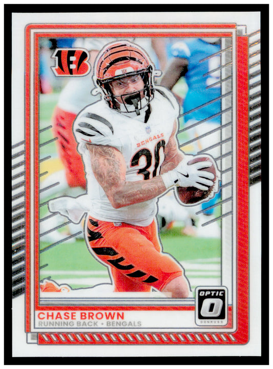 2025 Donruss Optic Chase Brown Card Cincinnati Bengals #197