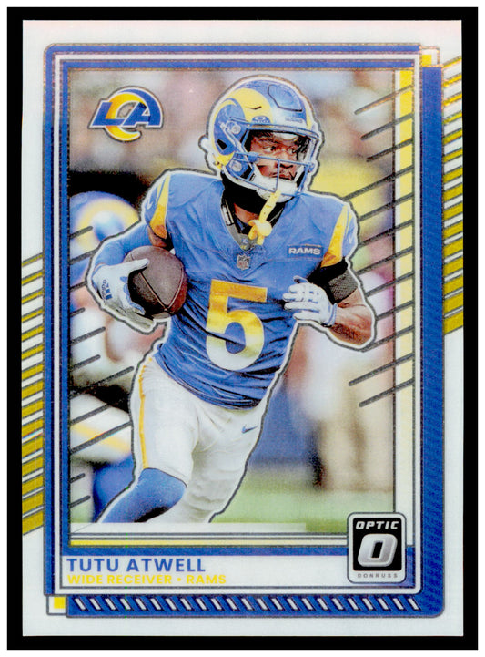2025 Donruss Optic Tutu Atwell Card Holo Los Angeles Rams #136