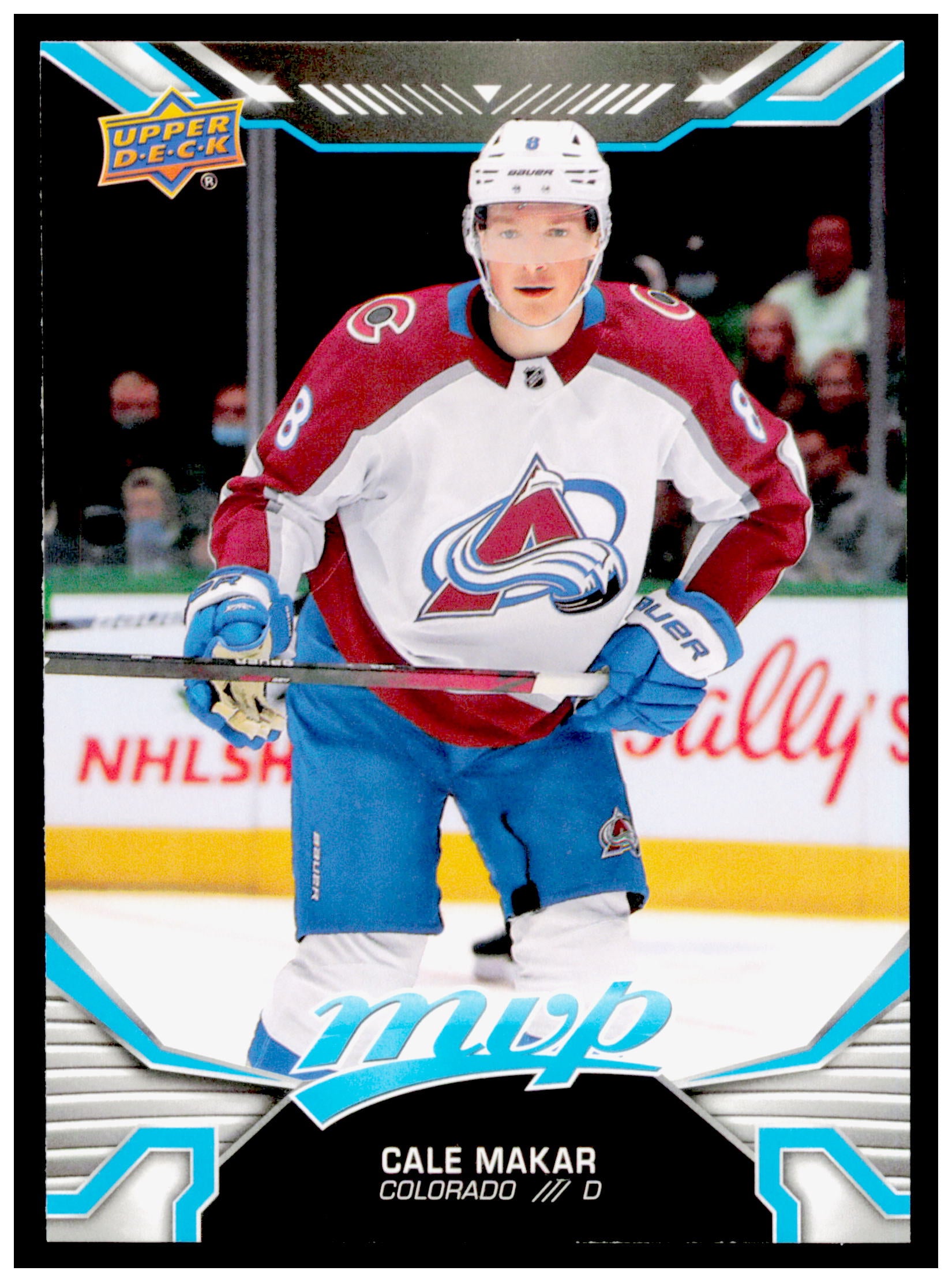 2022-23 Upper Deck MVP Cale Makar Card Colorado Avalanche #8