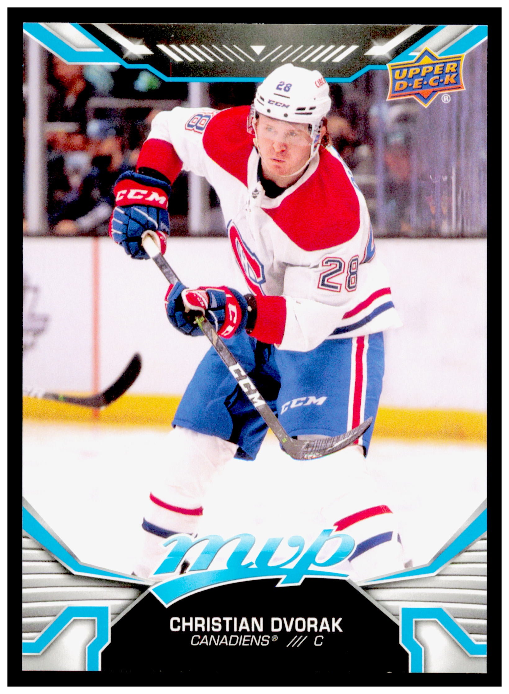 2022-23 Upper Deck MVP Christian Dvorak Card Montreal Canadiens #106