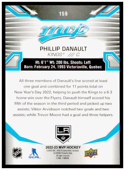 2022-23 Upper Deck MVP Phillip Danault Card Los Angeles Kings #159