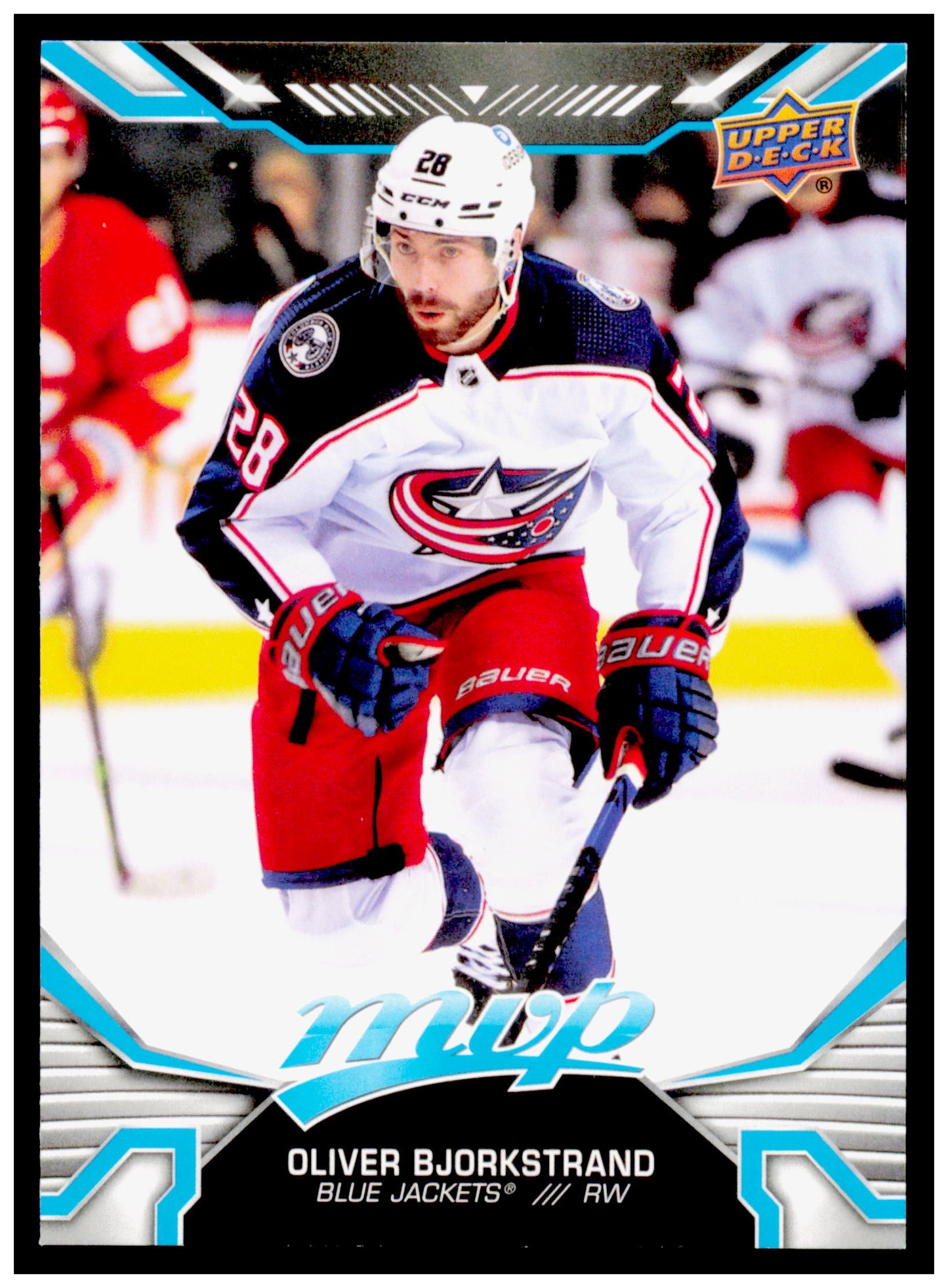 2022-23 Upper Deck MVP Oliver Bjorkstrand Card Columbus Blue Jackets #128