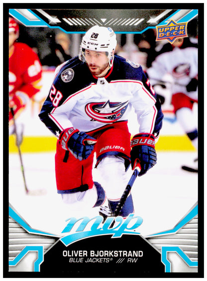 2022-23 Upper Deck MVP Oliver Bjorkstrand Card Columbus Blue Jackets #128