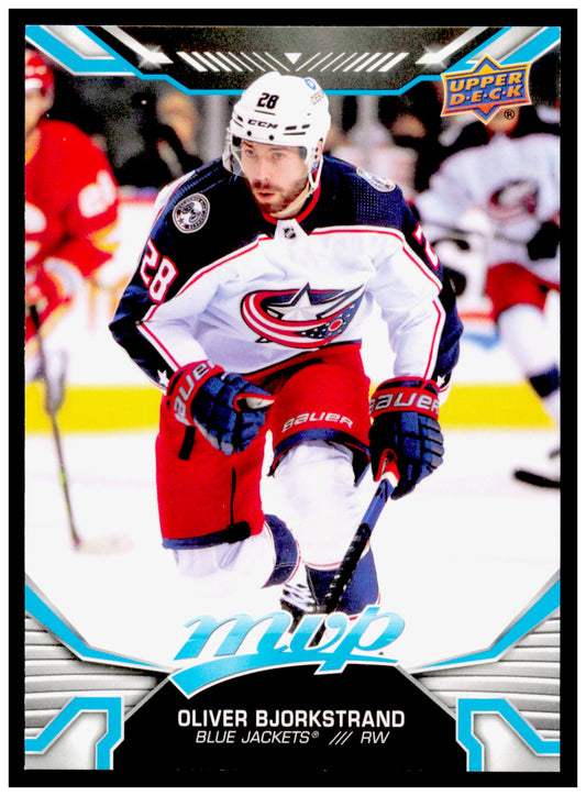2022-23 Upper Deck MVP Oliver Bjorkstrand Card Columbus Blue Jackets #128