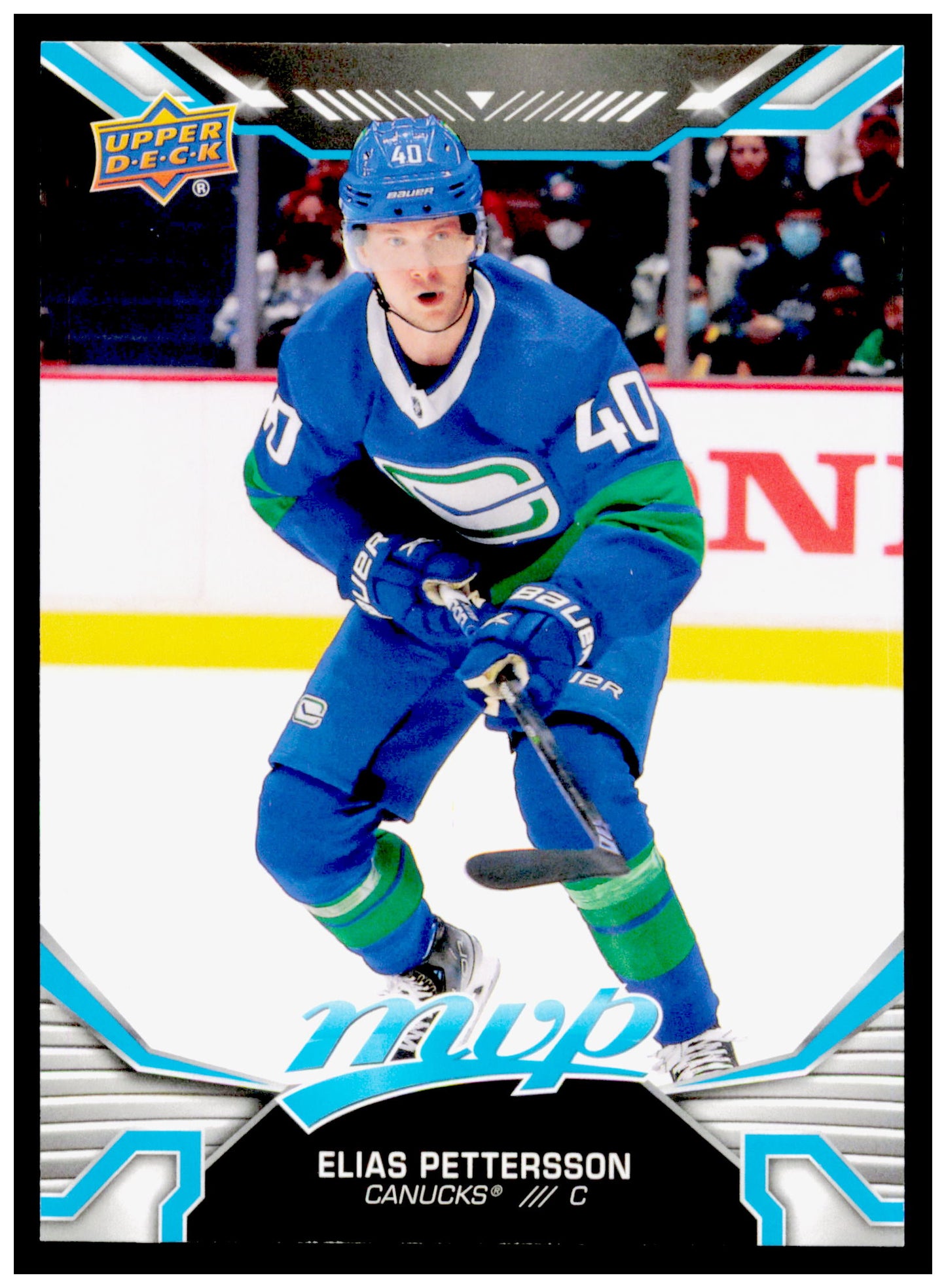 2022-23 Upper Deck MVP Elias Pettersson Card Vancouver Canucks #4