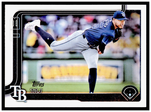 2025 Topps Taj Bradley Card Tampa Bay Rays #183