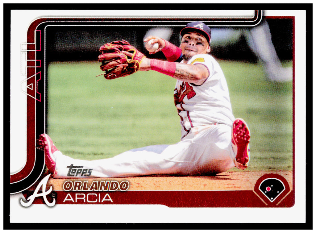 2025 Topps Orlando Arcia Card Atlanta Braves #154