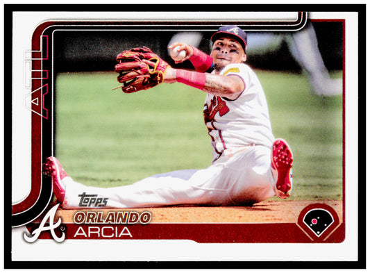 2025 Topps Orlando Arcia Card Atlanta Braves #154