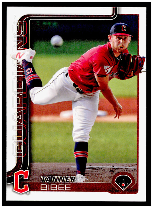 2025 Topps Tanner Bibee Card Cleveland Guardians #164