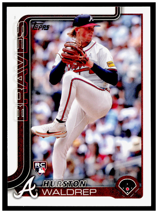 2025 Topps Hurston Waldrep Card RC Atlanta Braves #253