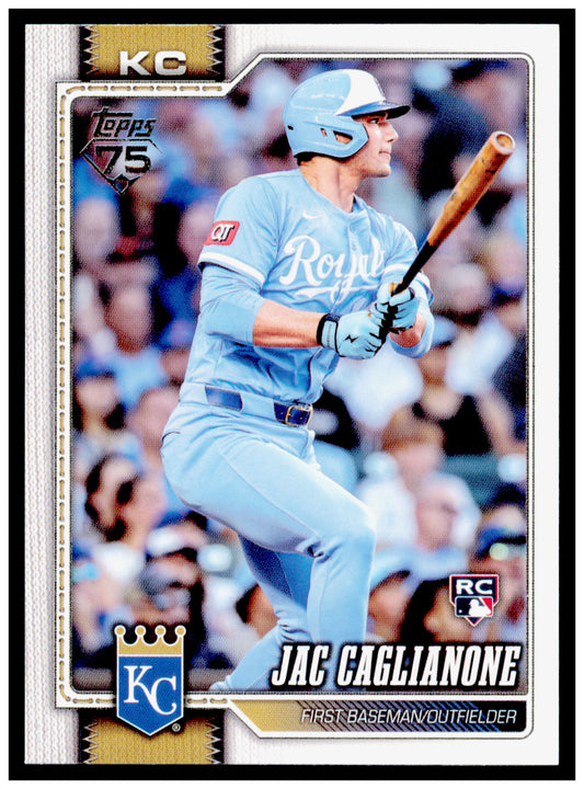 2026 Topps Jac Caglianone Card RC Kansas City Royals #138