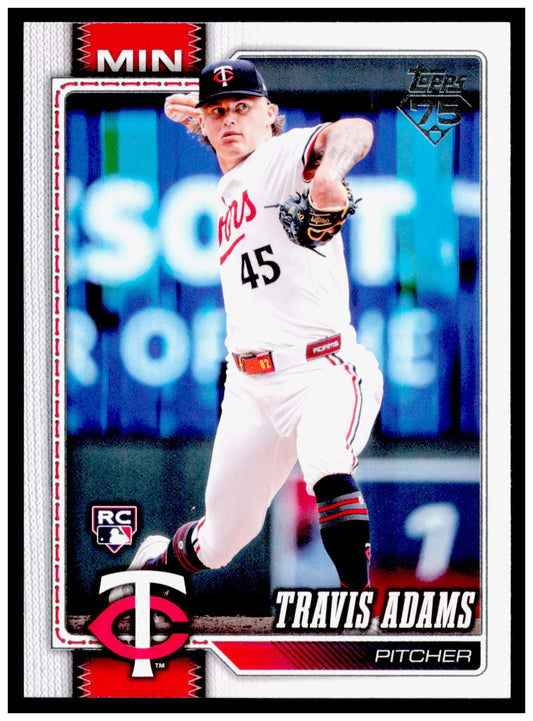 2026 Topps Travis Adams Card RC Minnesota Twins #149