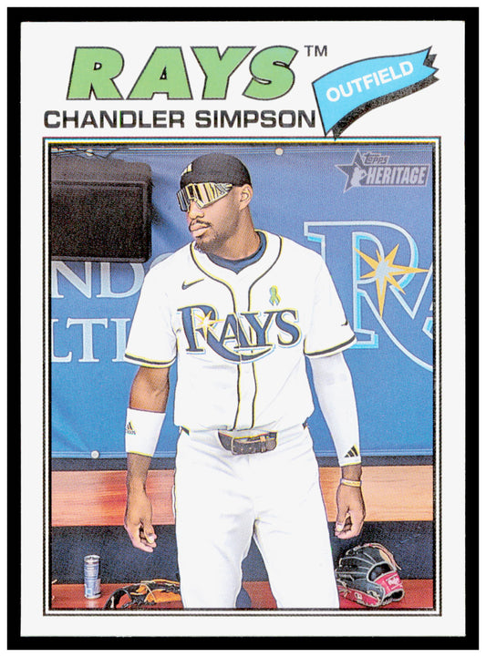 2026 Topps Heritage Chandler Simpson Card Tampa Bay Rays #58