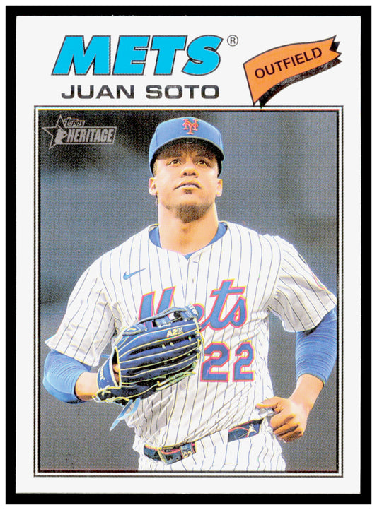 2026 Topps Heritage Juan Soto Card New York Mets #306