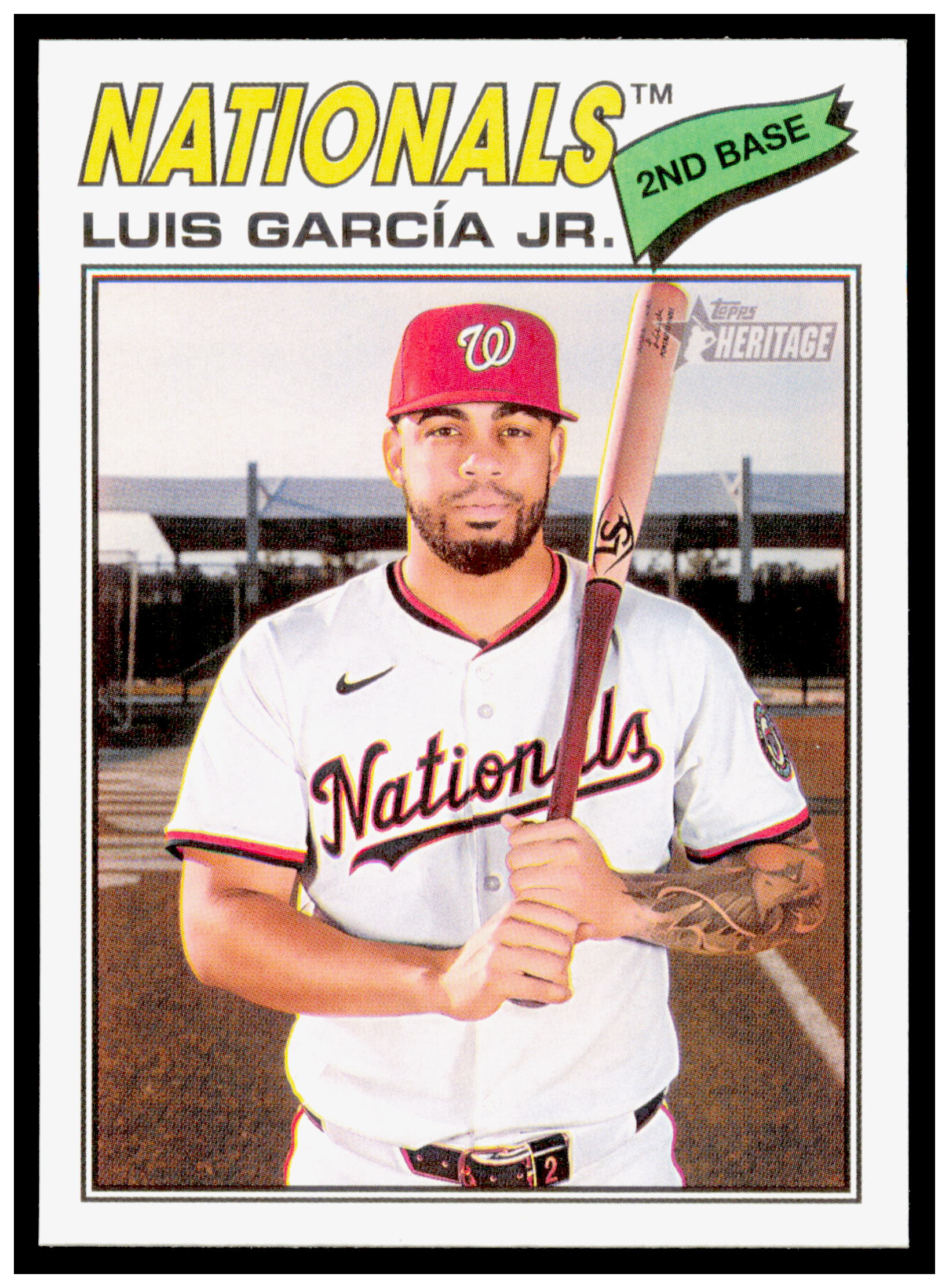 2026 Topps Heritage Luis García Jr. Card Washington Nationals #43