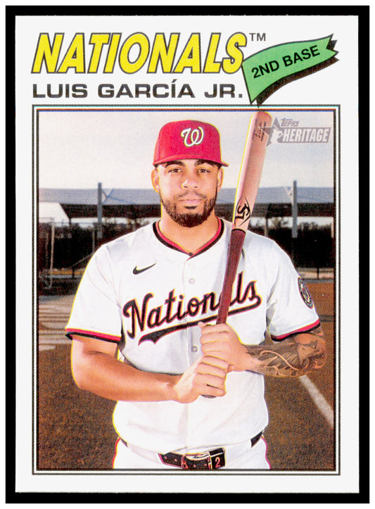 2026 Topps Heritage Luis García Jr. Card Washington Nationals #43