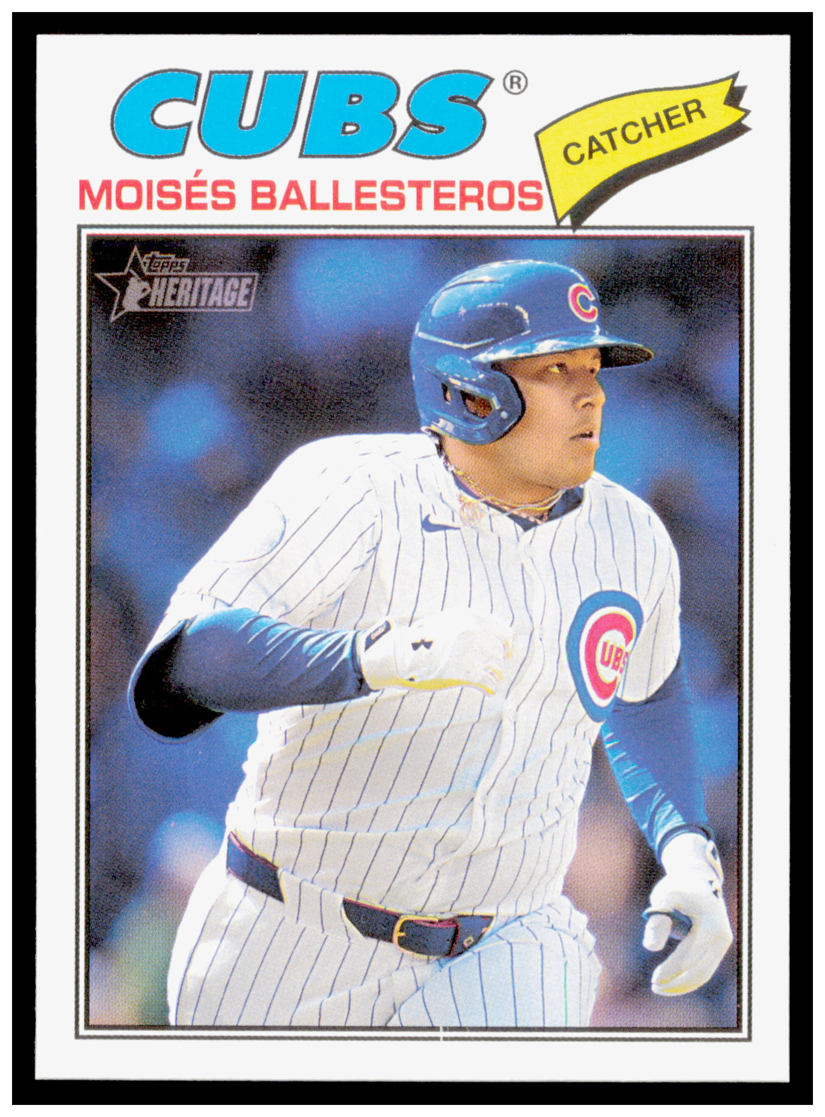 2026 Topps Heritage Moisés Ballesteros Card Chicago Cubs #247