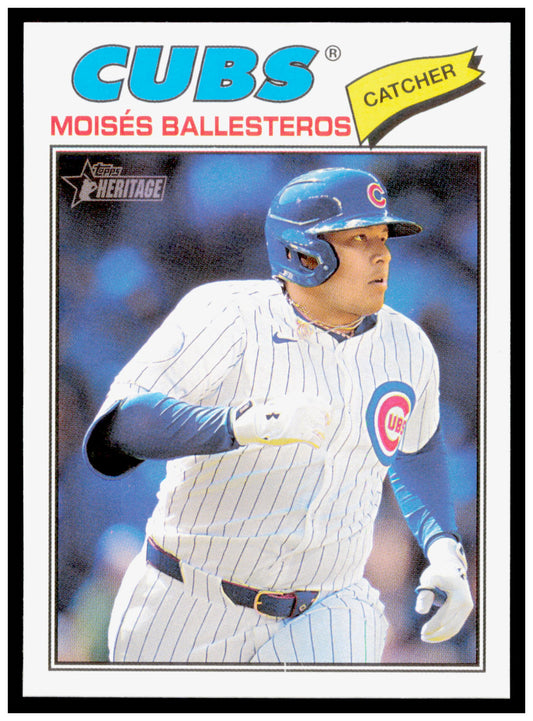 2026 Topps Heritage Moisés Ballesteros Card Chicago Cubs #247