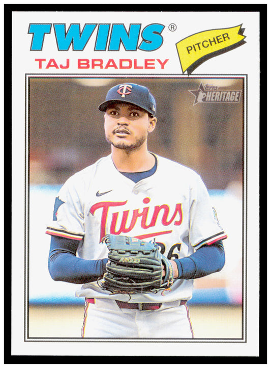 2026 Topps Heritage Taj Bradley Card Minnesota Twins #38