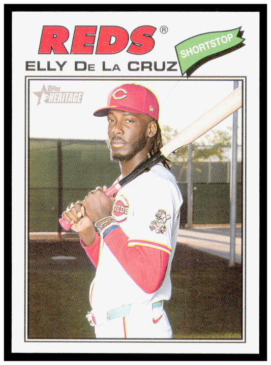 2026 Topps Heritage Elly De La Cruz Card Cincinnati Reds #70
