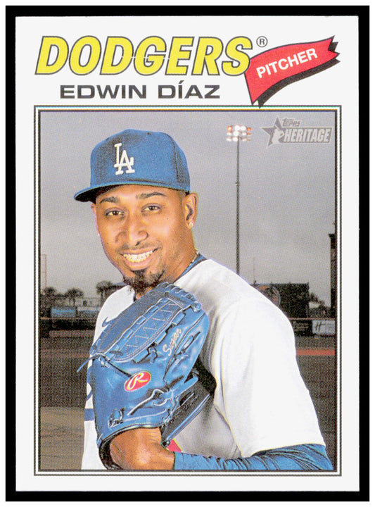 2026 Topps Heritage Edwin Díaz Card Los Angeles Dodgers #36