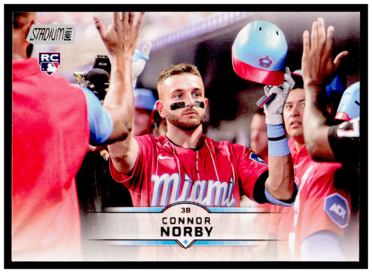 2025 Stadium Club Connor Norby Card RC Miami Marlins #149