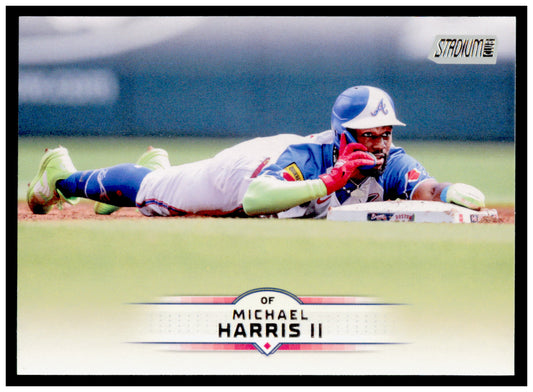 2025 Stadium Club Michael Harris II Card Pink Foil Atlanta Braves #81