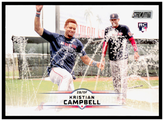 2025 Stadium Club Kristian Campbell Card RC Boston Red Sox #34