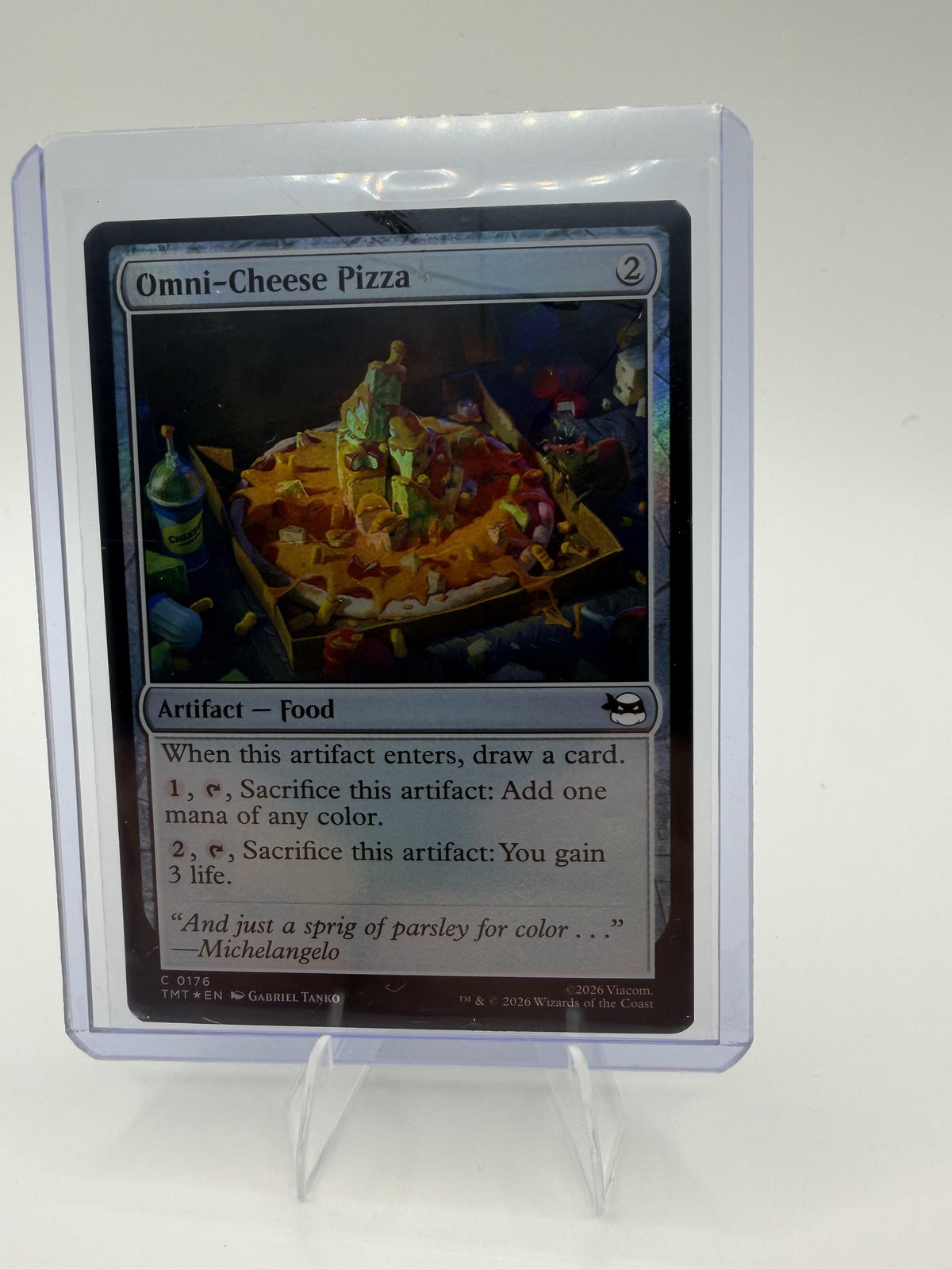 Magic Teenage Mutant Ninja Turtles Omni-Cheese Pizza Card Common #176