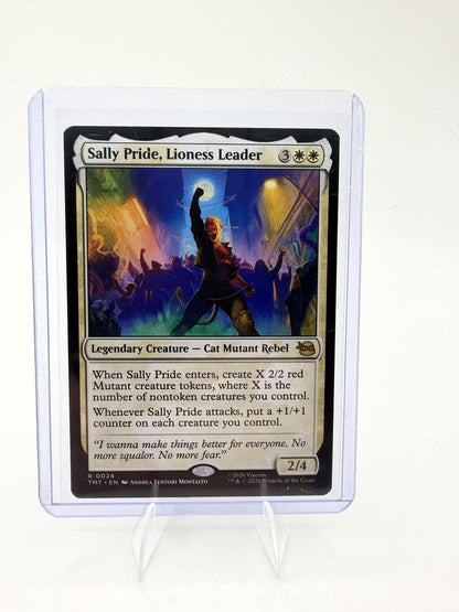 Magic Teenage Mutant Ninja Turtles Sally Pride, Lioness Leader Card Rare #24