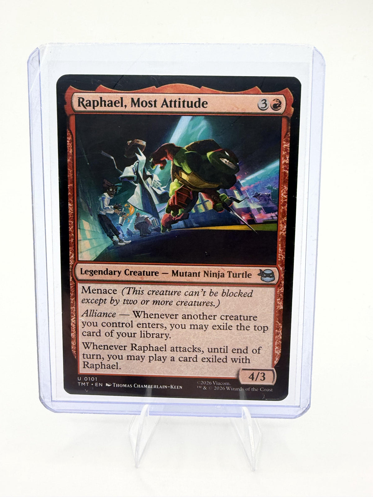 Magic Teenage Mutant Ninja Turtles Raphael, Most Attitude Card Uncommon #101