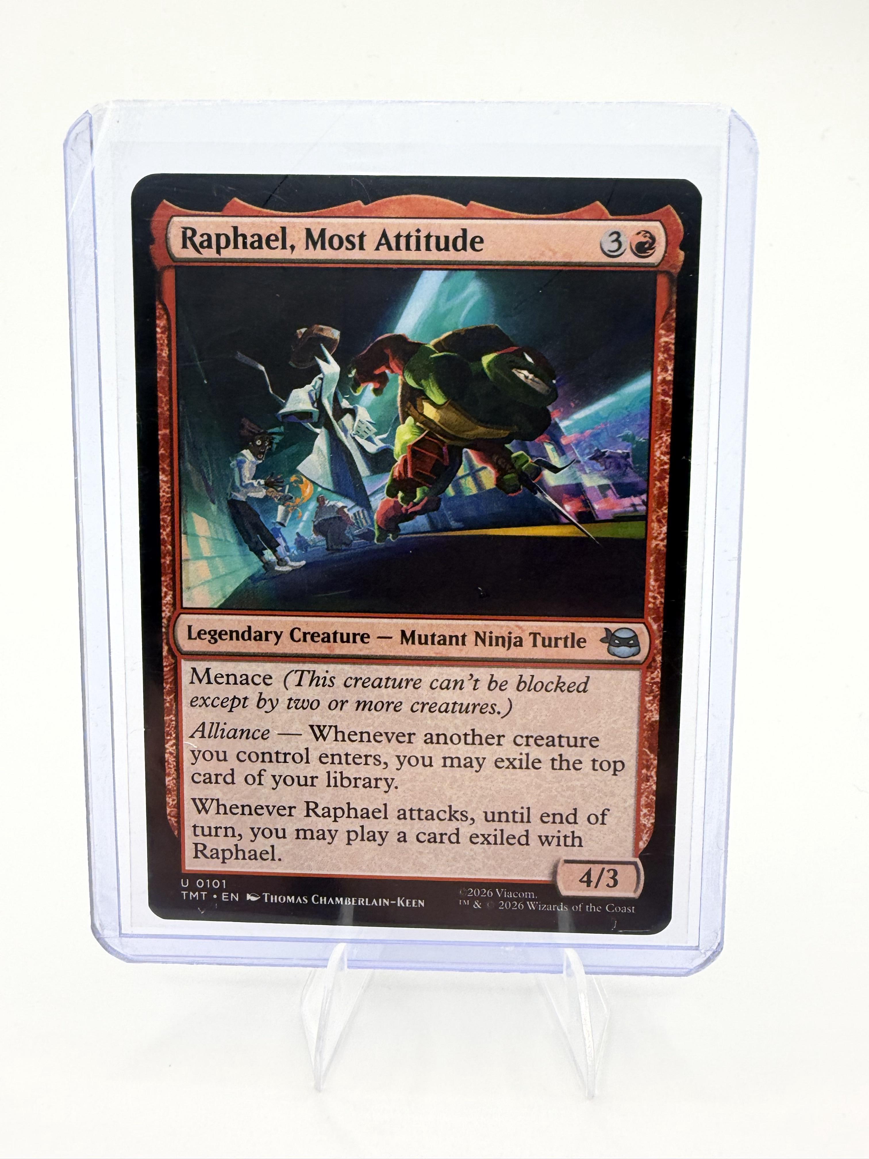 Magic Teenage Mutant Ninja Turtles Raphael, Most Attitude Card Uncommon #101