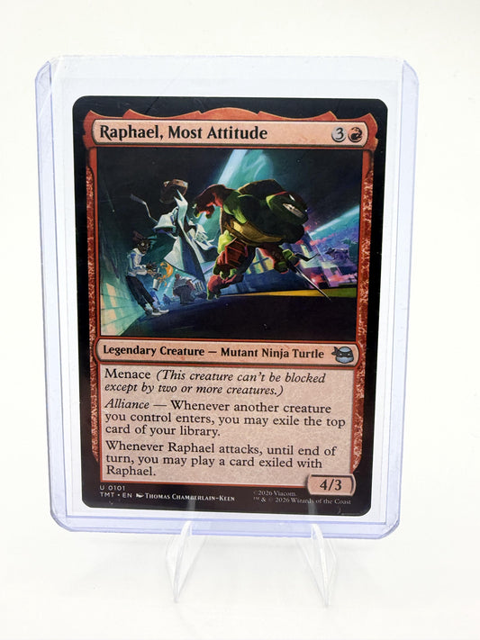 Magic Teenage Mutant Ninja Turtles Raphael, Most Attitude Card Uncommon #101