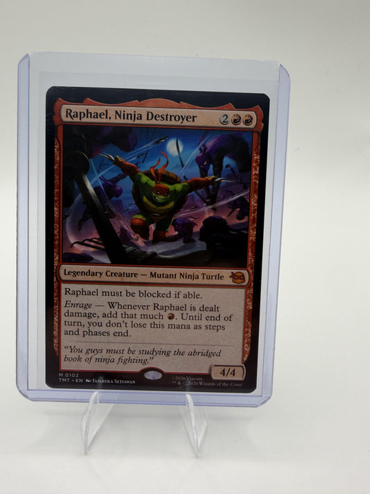 Magic Teenage Mutant Ninja Turtles Raphael, Ninja Destroyer Card Mythic #102