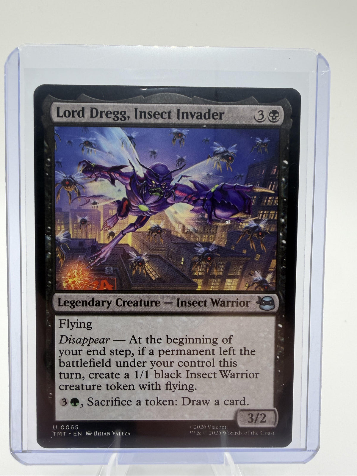 Magic Teenage Mutant Ninja Turtles Lord Dregg, Insect Invader Card Uncommon #65