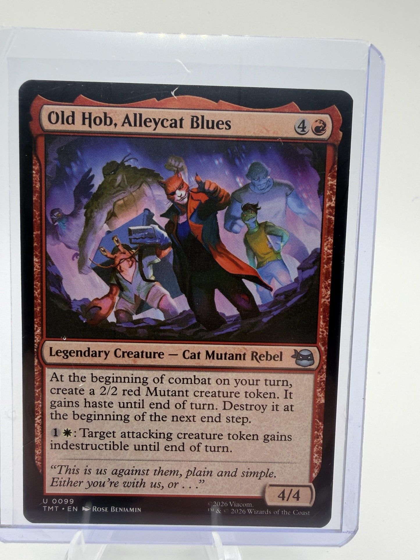 Magic Teenage Mutant Ninja Turtles Old Hob, Alleycat Blues Card Uncommon #99