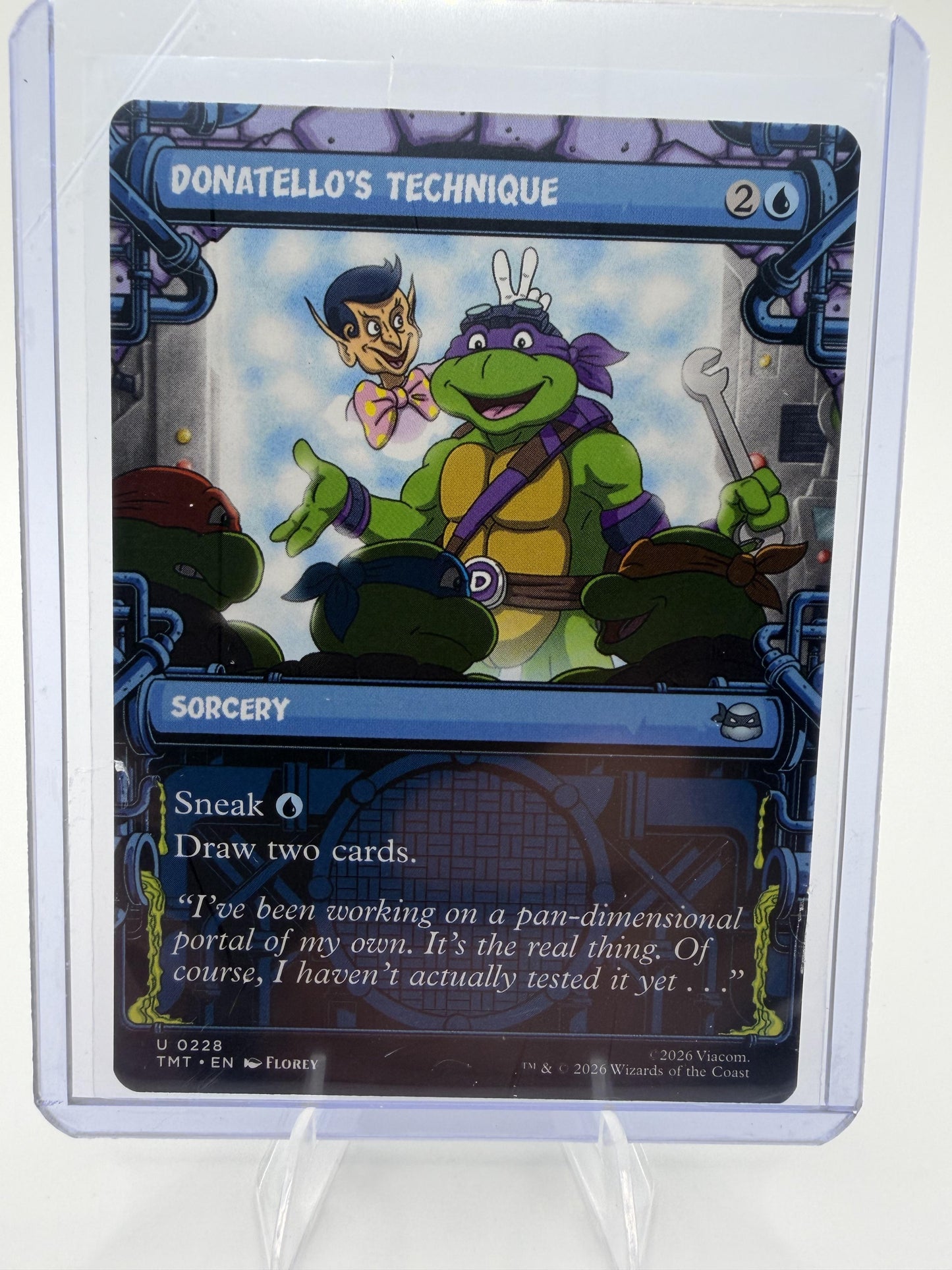 Magic Teenage Mutant Ninja Turtles Donatello's Technique (Showcase) Card  #228